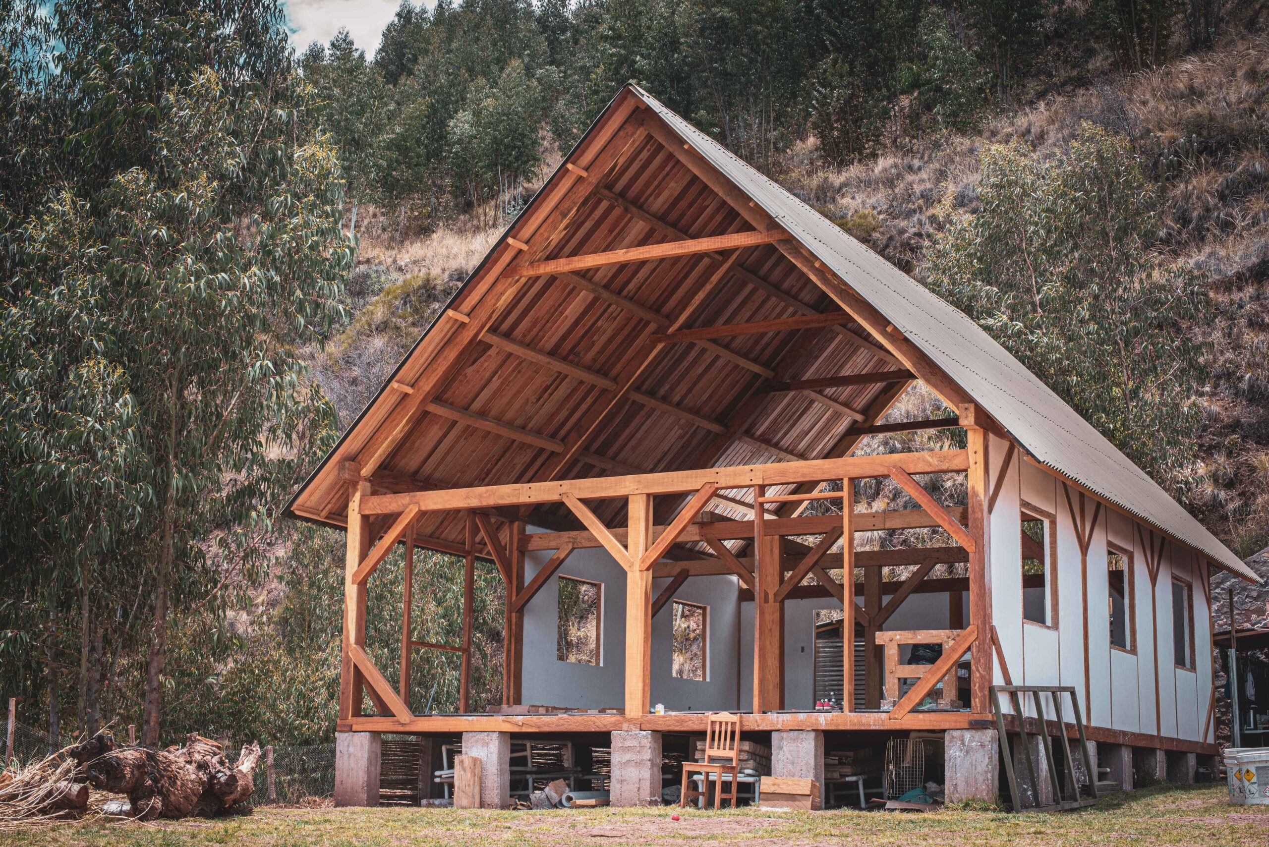 Casa de Campo de Madera de Dos Pisos Cusco