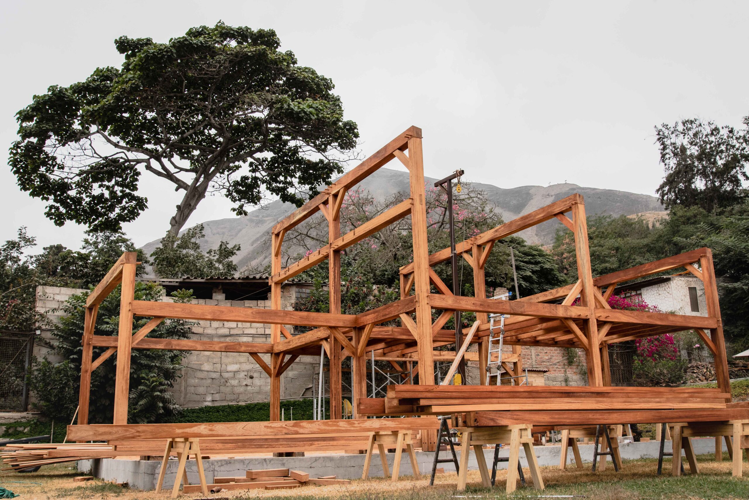 Timber Framing Casa Campo Madera