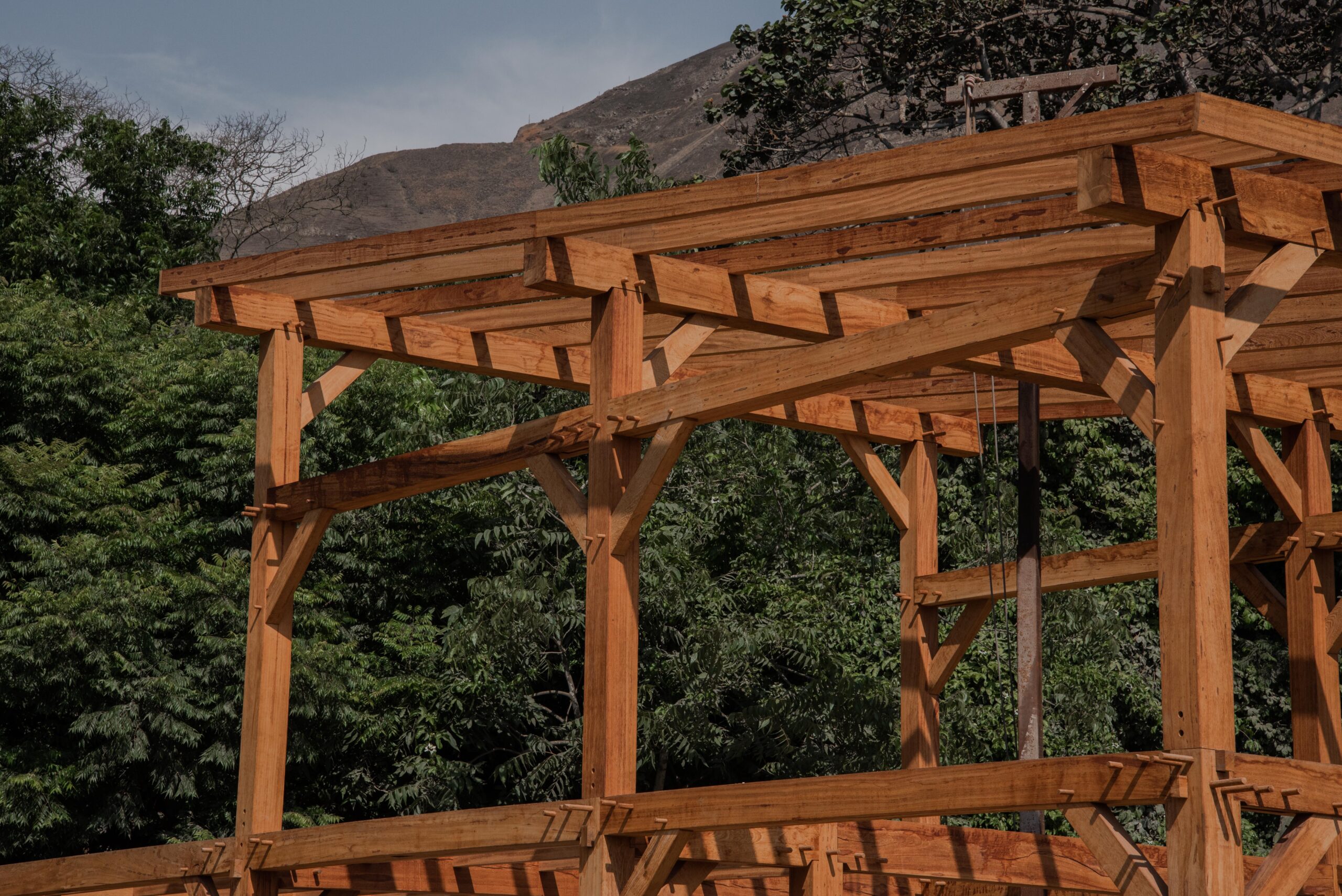 Estructura casa de madera Perú